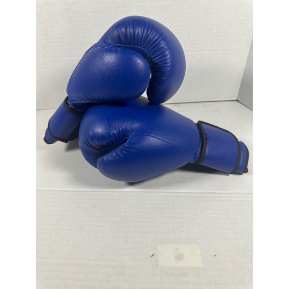 Blue Boxing Gloves 14-oz Sparring Training Punching Bag MMA Kickboxing Mens - Picture 1 of 7